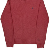 Polo By Ralph Lauren Sweater - Medium Red Cotton