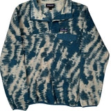Synchilla Patagonia Tie-Dye Snap-T Fleece - Small Cream Polyester