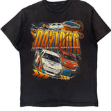 Daytona 500 Nascar Graphic T-Shirt - Medium Black Cotton