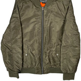 Ma-1 Brooklyn Cloth Bomber Jacket - Large Green Nylon