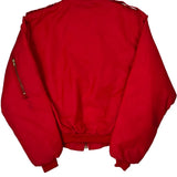 Made In USA Ma-1 Artex Bomber Jacket - Large Red Polyester
