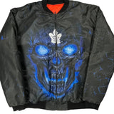 Toronto Maple Leafs Unbranded Ma-1 Bomber Jacket - XL Black Polyester
