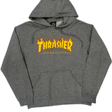 Thrasher Graphic Hoodie - Medium Gray Cotton
