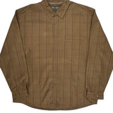 Rei Checked Shirt - XL Brown Polyester
