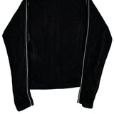 Nike Spellout Hoodie - Large Black Cotton