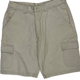 Wrangler Cargo Shorts - 34W 9L Beige Cotton