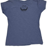 Motorcycles Harley Davidson Graphic T-Shirt - Medium Blue Cotton