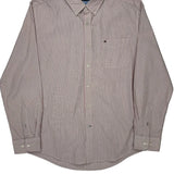 Tommy Hilfiger Striped Shirt - Large White Cotton