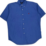 Blake Ralph Lauren Short Sleeve Shirt - Medium Blue Cotton