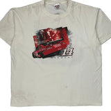 Stewart Chase Authentics Nascar T-Shirt - 2XL White Cotton