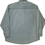 Rams Lee Football Denim Shirt - XL Light Wash Cotton
