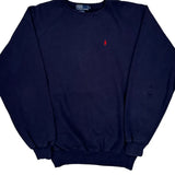 Polo By Ralph Lauren Sweatshirt - Medium Navy Cotton Blend