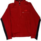The North Face Fleece - Large Red Polyester