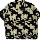 Natural Issue Floral Hawaiian Shirt - XL Black Viscose
