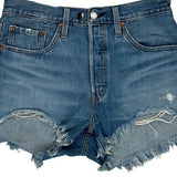 Levis Denim Shorts - 30W UK 10 Blue Cotton