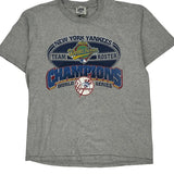 Vintage New York Yankees Lee Sport Mlb T-Shirt - XL Grey Cotton