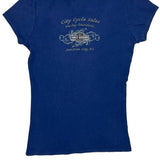 Harley Davidson T-Shirt - Small Blue Cotton