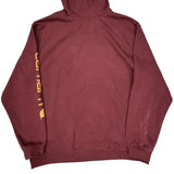 Loose Fit Carhartt Hoodie - 2XL Burgundy Cotton Blend
