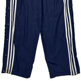 Adidas Striped Track Pants - XL Navy Polyester