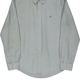 Tommy Hilfiger Striped Shirt - Medium Blue Cotton