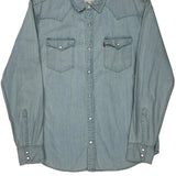 Levis Denim Shirt - Large Light Wash Cotton