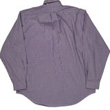 Ralph Lauren Checked Shirt - Large Purple Cotton