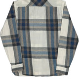 Levis Checked Flannel Shirt - Small Gray Cotton