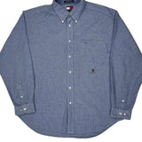 Tommy Hilfiger Checked Shirt - XL Blue Cotton