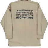 Navy Crew Shirt - XL Beige Cotton
