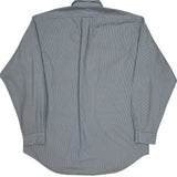 Blake Ralph Lauren Striped Shirt - Large Blue Cotton