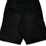 Lee Cargo Shorts - 32W 10L Black Cotton