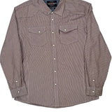 Ecko Unltd Striped Shirt - 2XL Brown Cotton