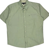 Tommy Hilfiger Short Sleeve Shirt - XL Green Cotton