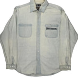 Harley Davidson Denim Shirt - Large Light Wash Cotton