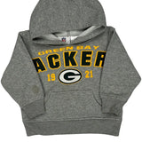 Age 2 Green Bay Packers N.F.L. Team Apparel Football Hoodie - 2XS Gray Polyester