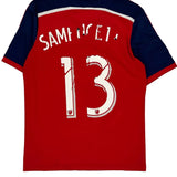 Age 15-16 Chicago Fire Adidas Football Shirt - XL Red Polyester