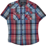 Ecko Unltd Checked Short Sleeve Shirt - Large Multicoloured Cotton
