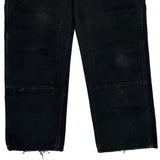 Carhartt Double Knee Carpenter Trousers - 30W 30L Black Cotton