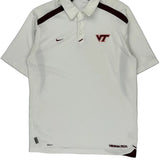 Virginia Tech Nike Polo Shirt - Large White Polyester