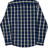 Levis Checked Flannel Shirt - Large Blue Cotton