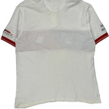 Chase Authentics Nascar Polo Shirt - Large White Cotton