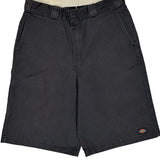 Dickies Chino Shorts - 32W 11L Black Cotton Blend