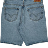 505 Levis Denim Shorts - 34W 10L Light Wash Cotton