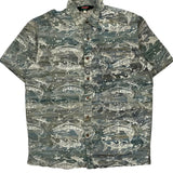 Redington Graphic Hawaiian Shirt - Large Multicoloured Cotton