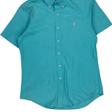 Ralph Lauren Short Sleeve Shirt - Medium Blue Cotton
