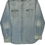 Wild West Show Polo By Ralph Lauren Graphic Denim Shirt - XL Light Wash Denim