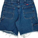 Wrangler Carpenter Shorts - 32W 9L Blue Cotton Blend