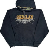 Cabelas Hoodie - Large Camo Cotton