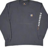 Established 1889 Carhartt Long Sleeve T-Shirt - XL Gray Cotton