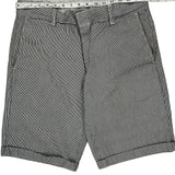 Carhartt Pinstripe Chino Shorts - 32W 11L Grey Cotton